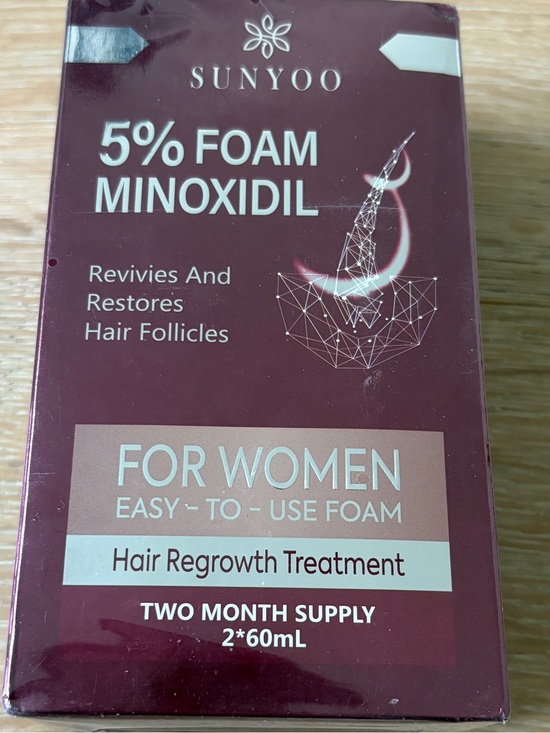 Sunyoo Other - SUNYOO 5% Foam Minoxidil For Women Hair Regrowth Treatment 2x60mL New Sealed